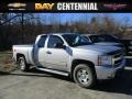 Sheer Silver Metallic - Silverado 1500 LT Extended Cab 4x4 Photo No. 1