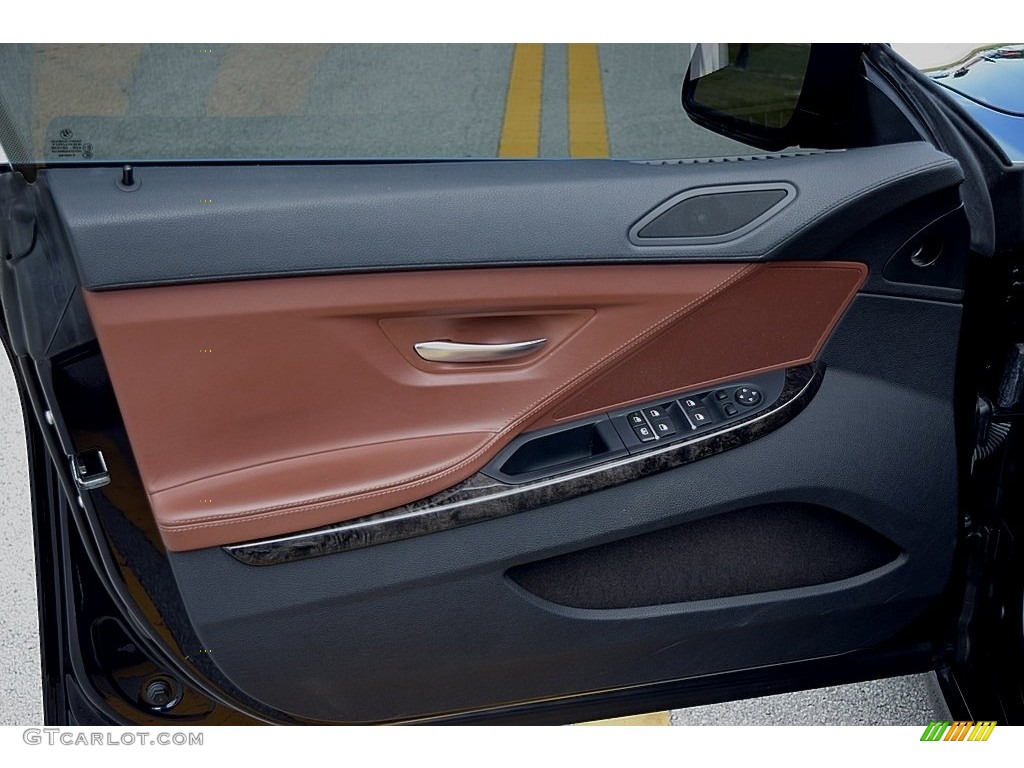 2013 BMW 6 Series 650i Gran Coupe Cinnamon Brown Door Panel Photo #111134879