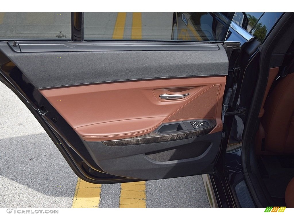 2013 BMW 6 Series 650i Gran Coupe Cinnamon Brown Door Panel Photo #111135125