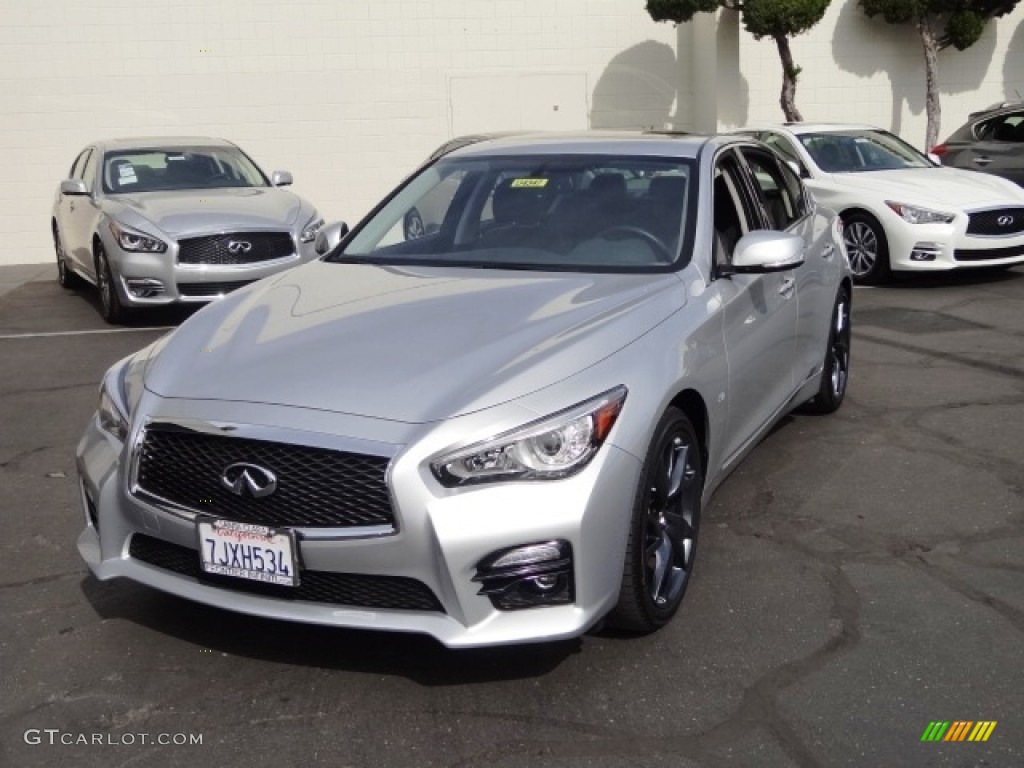 2015 Q50 S 3.7 - Liquid Platinum / Graphite photo #1