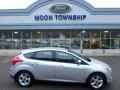 2013 Ingot Silver Ford Focus SE Hatchback  photo #1