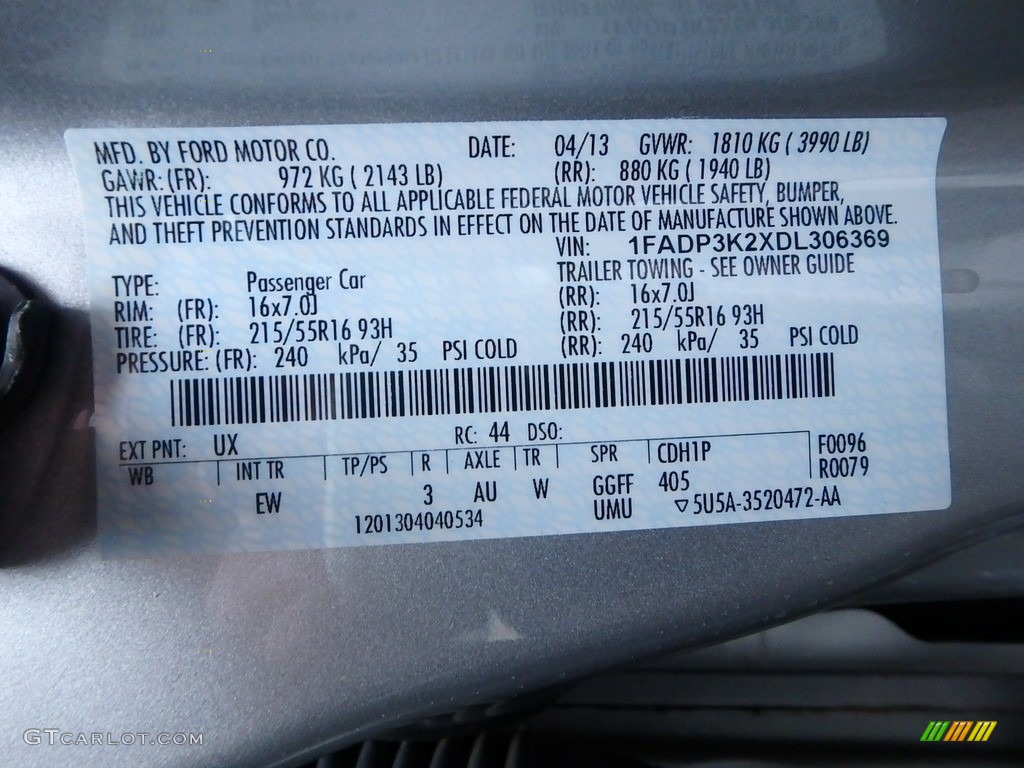 2013 Focus SE Hatchback - Ingot Silver / Charcoal Black photo #24
