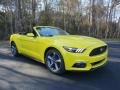 2016 Triple Yellow Tricoat Ford Mustang V6 Convertible  photo #16