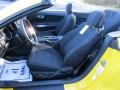 Ebony 2016 Ford Mustang V6 Convertible Interior Color