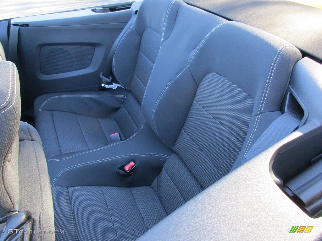 Ebony Interior 2016 Ford Mustang V6 Convertible Photo #111141209