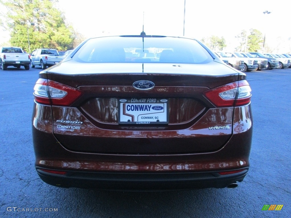 2016 Fusion Hybrid S - Bronze Fire Metallic / Medium Earth Gray photo #4