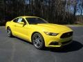 Triple Yellow Tricoat 2016 Ford Mustang EcoBoost Coupe Exterior