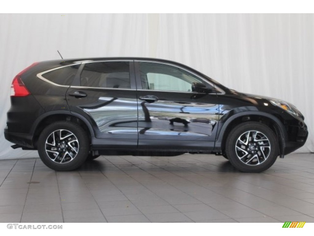 2016 CR-V SE - Crystal Black Pearl / Black photo #3