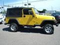 2006 Solar Yellow Jeep Wrangler Unlimited 4x4  photo #7