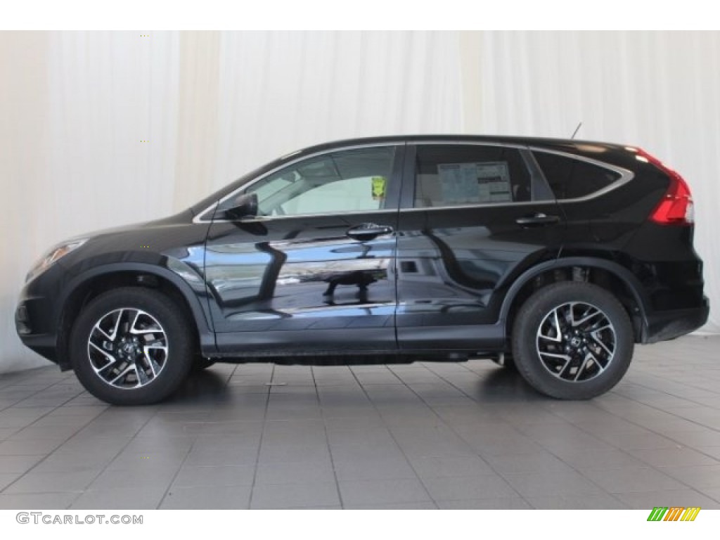 2016 CR-V SE - Crystal Black Pearl / Black photo #5