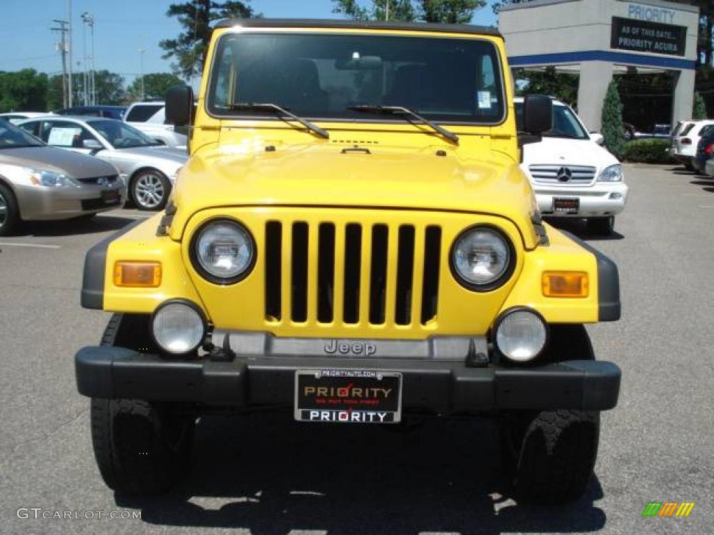 2006 Wrangler Unlimited 4x4 - Solar Yellow / Dark Slate Gray photo #9