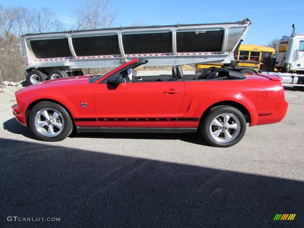 2009 Mustang V6 Convertible - Torch Red / Dark Charcoal photo #1