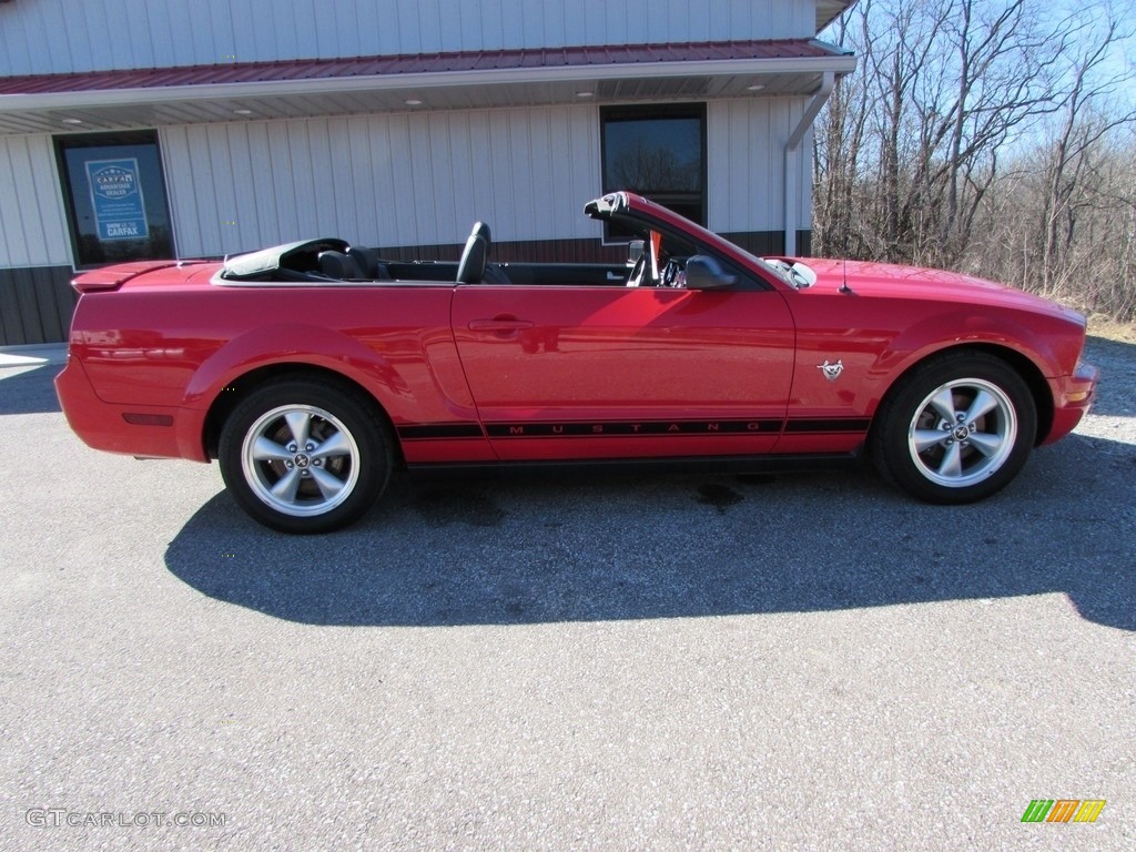 2009 Mustang V6 Convertible - Torch Red / Dark Charcoal photo #2