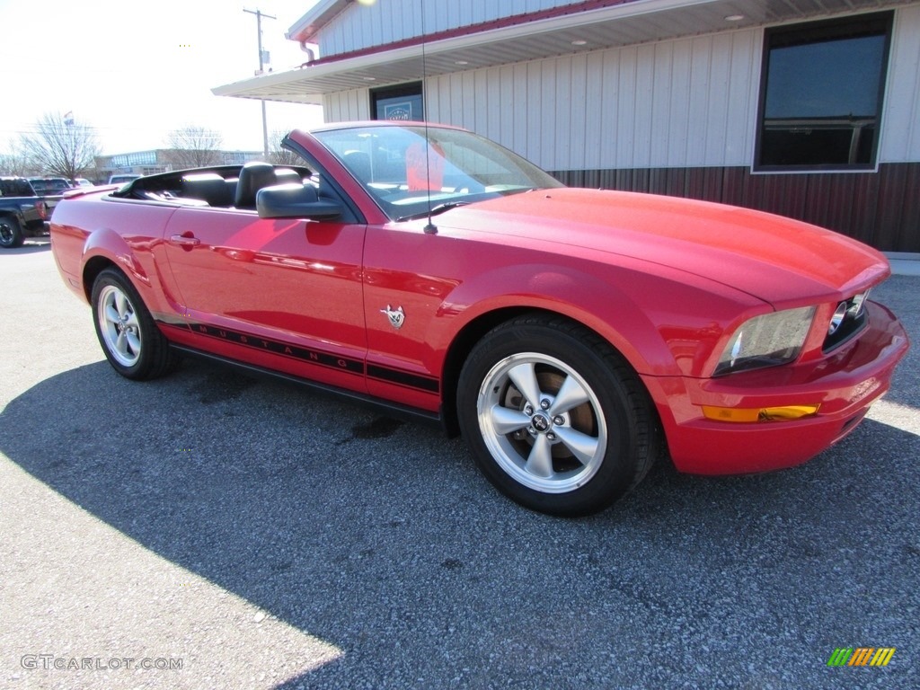 2009 Mustang V6 Convertible - Torch Red / Dark Charcoal photo #3