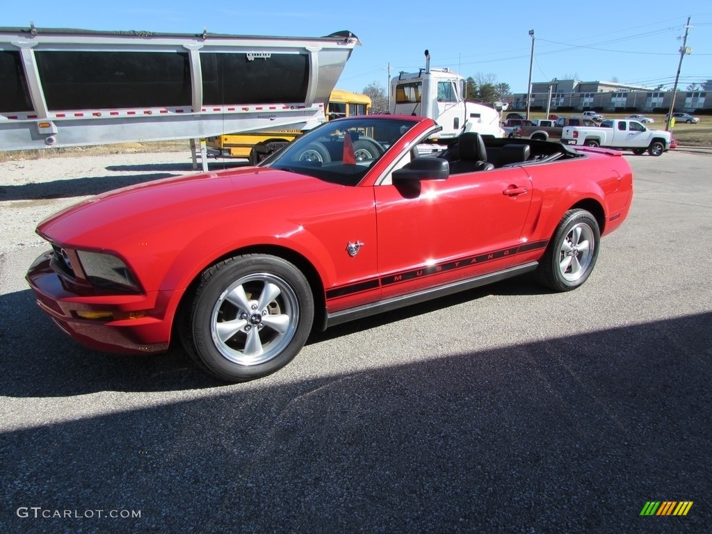 2009 Mustang V6 Convertible - Torch Red / Dark Charcoal photo #4