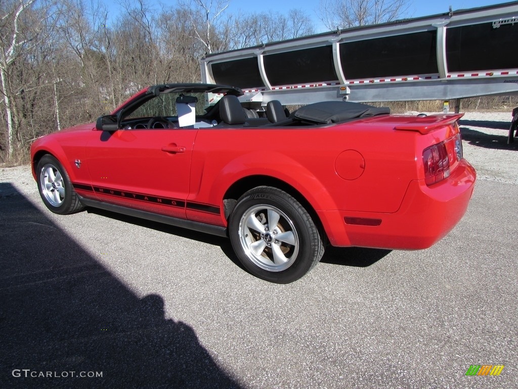 2009 Mustang V6 Convertible - Torch Red / Dark Charcoal photo #5