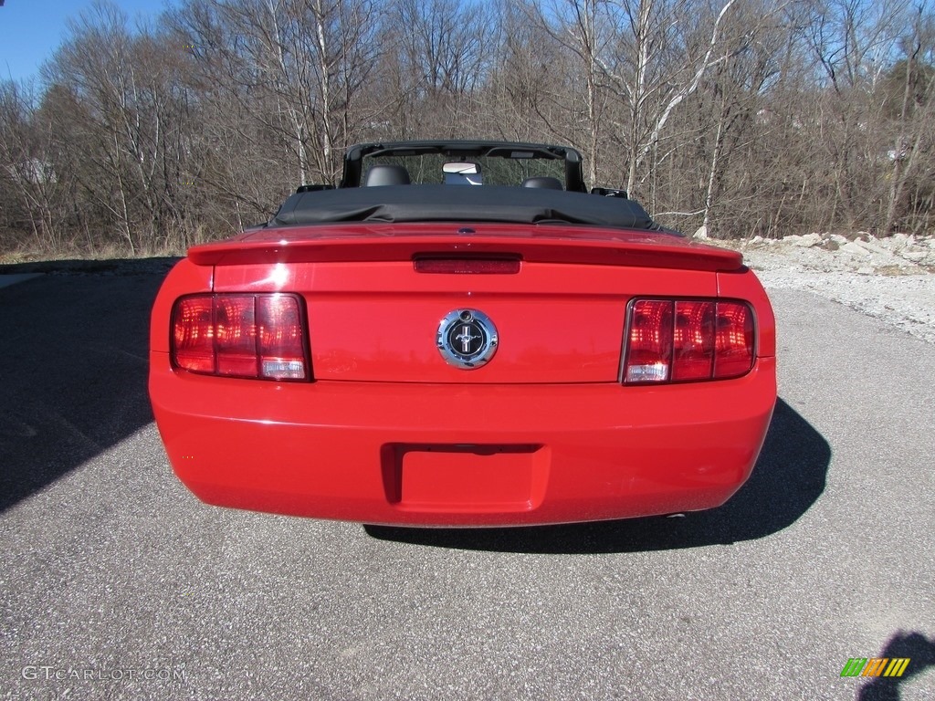 2009 Mustang V6 Convertible - Torch Red / Dark Charcoal photo #6