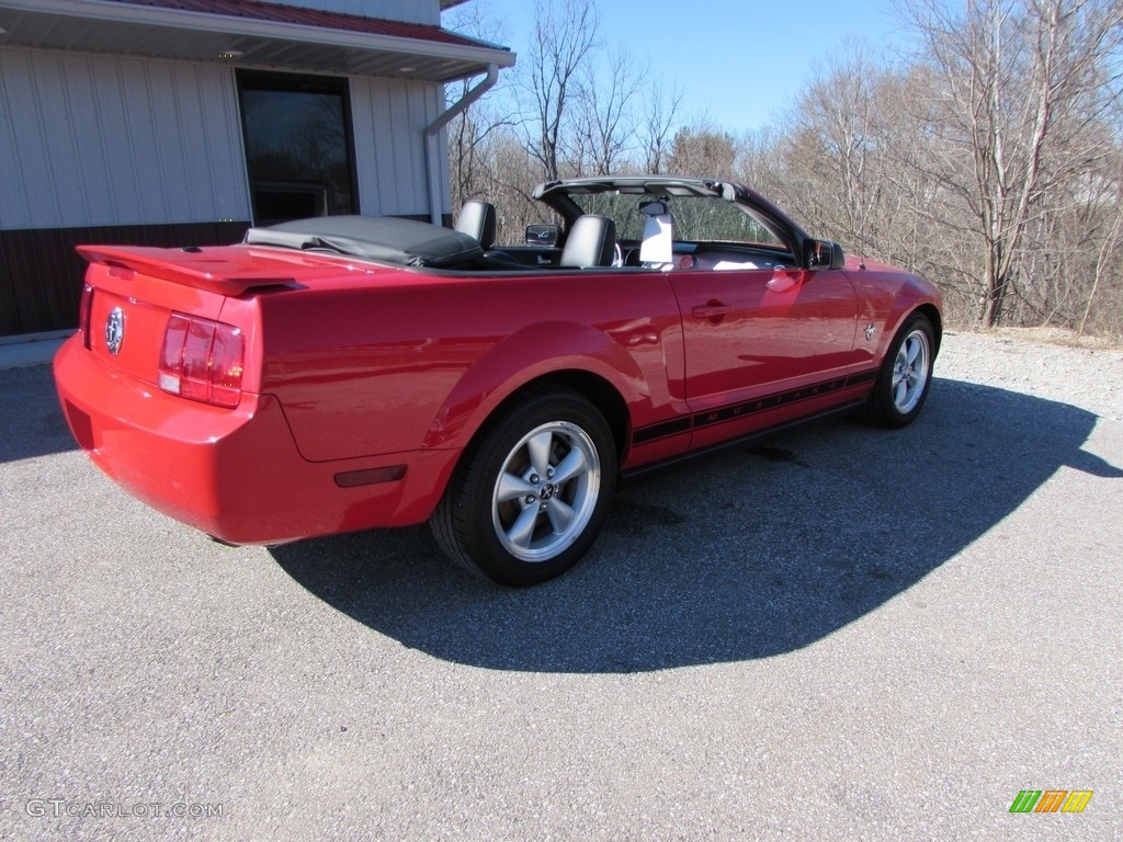 2009 Mustang V6 Convertible - Torch Red / Dark Charcoal photo #7