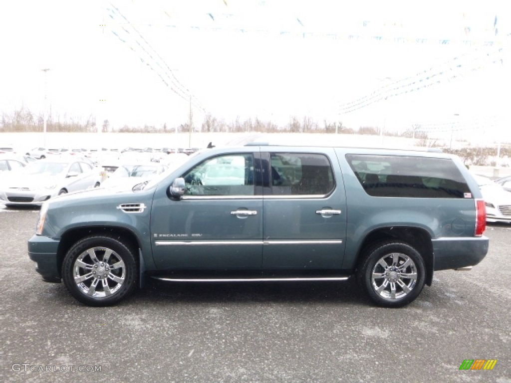 2008 Escalade ESV AWD - Stealth Gray / Ebony photo #15