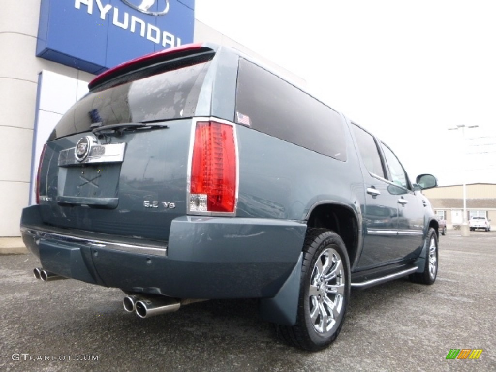 2008 Escalade ESV AWD - Stealth Gray / Ebony photo #21