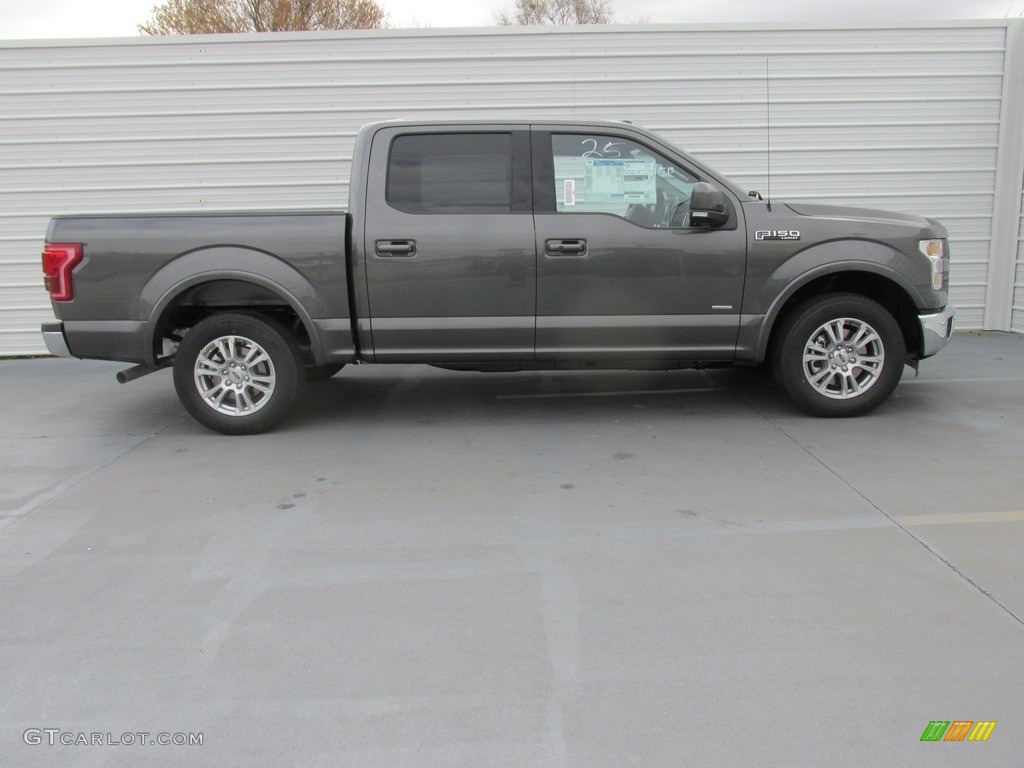 2016 F150 Lariat SuperCrew - Magnetic / Black photo #3