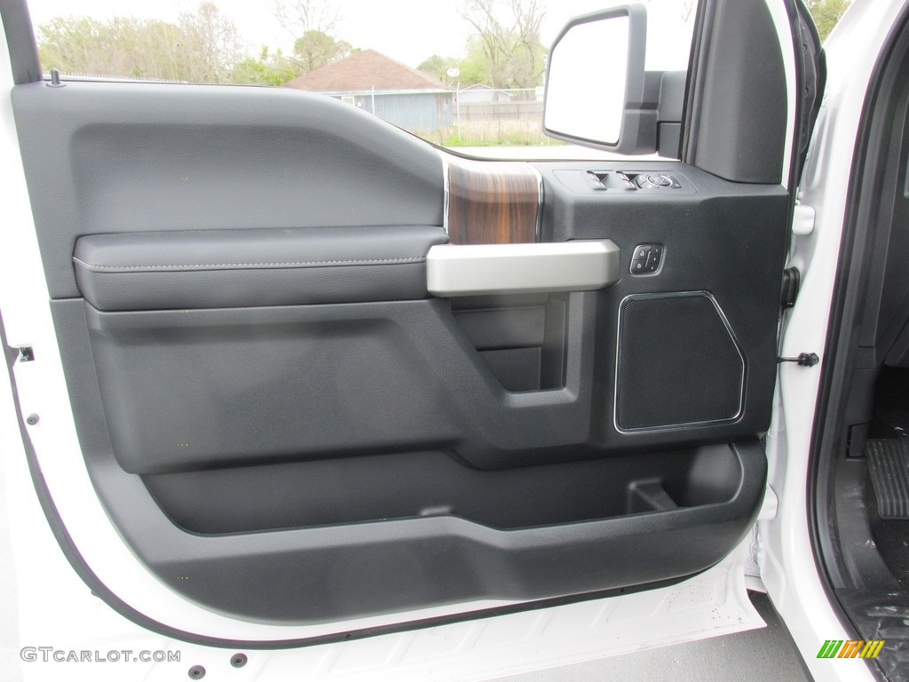 2016 F150 Lariat SuperCrew - White Platinum / Black photo #18