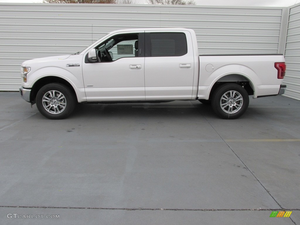 2016 F150 Lariat SuperCrew - White Platinum / Black photo #6
