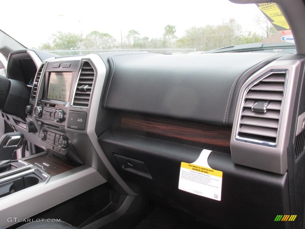 2016 F150 Lariat SuperCrew - White Platinum / Black photo #15
