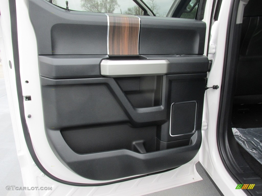 2016 F150 Lariat SuperCrew - White Platinum / Black photo #16