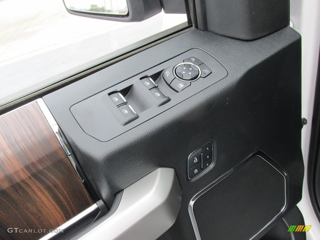 2016 F150 Lariat SuperCrew - White Platinum / Black photo #19