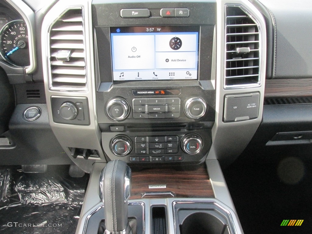 2016 F150 Lariat SuperCrew - White Platinum / Black photo #23