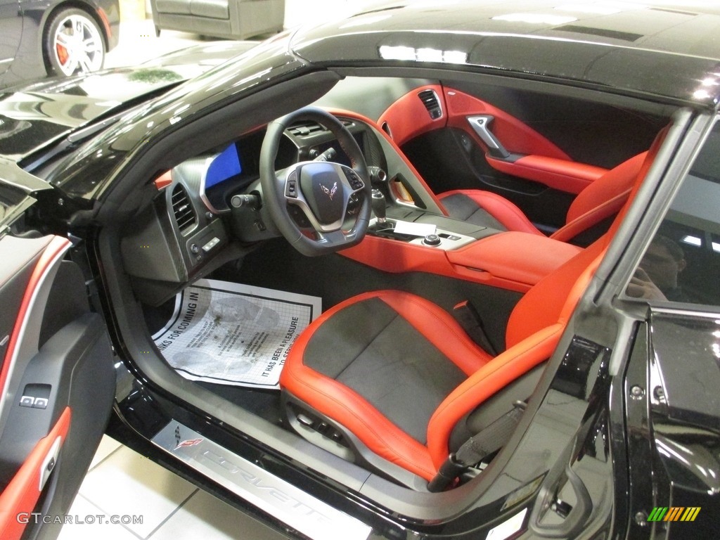 2016 Corvette Stingray Coupe - Black / Adrenaline Red photo #8