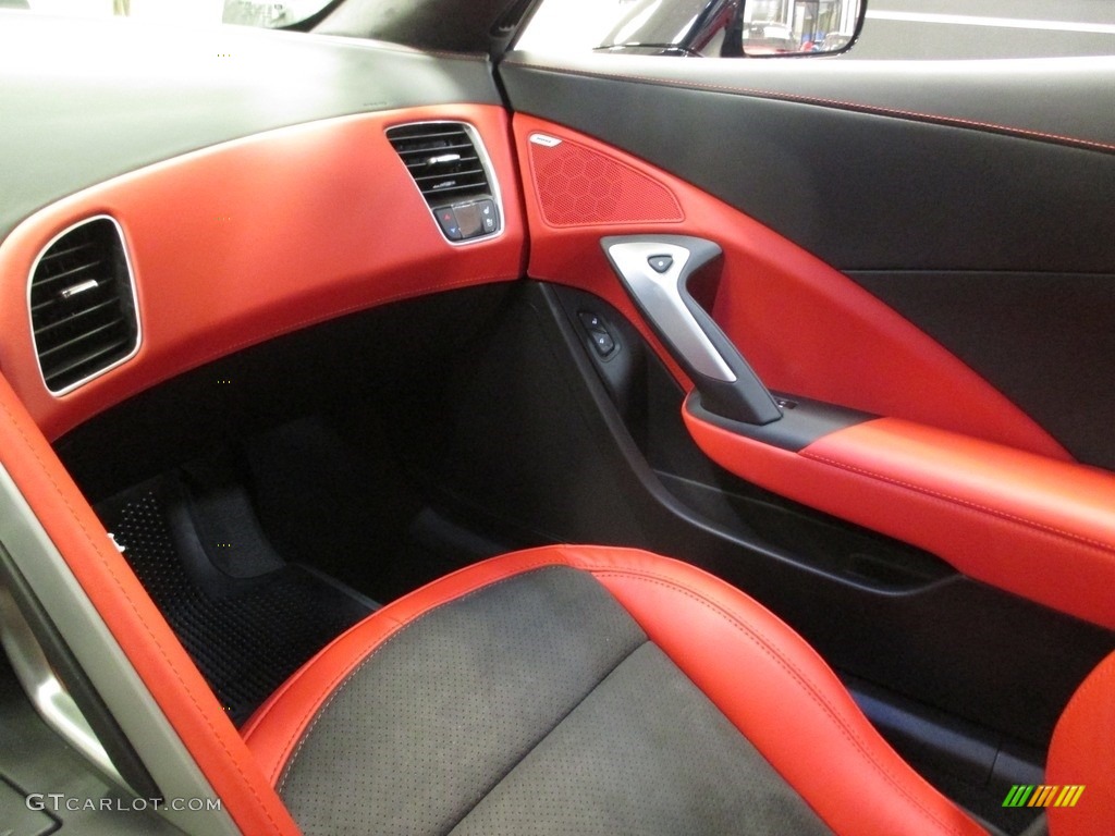2016 Corvette Stingray Coupe - Black / Adrenaline Red photo #12