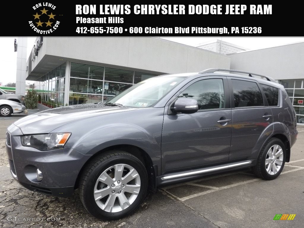 2012 Outlander SE AWD - Graphite Gray Metallic / Black photo #1