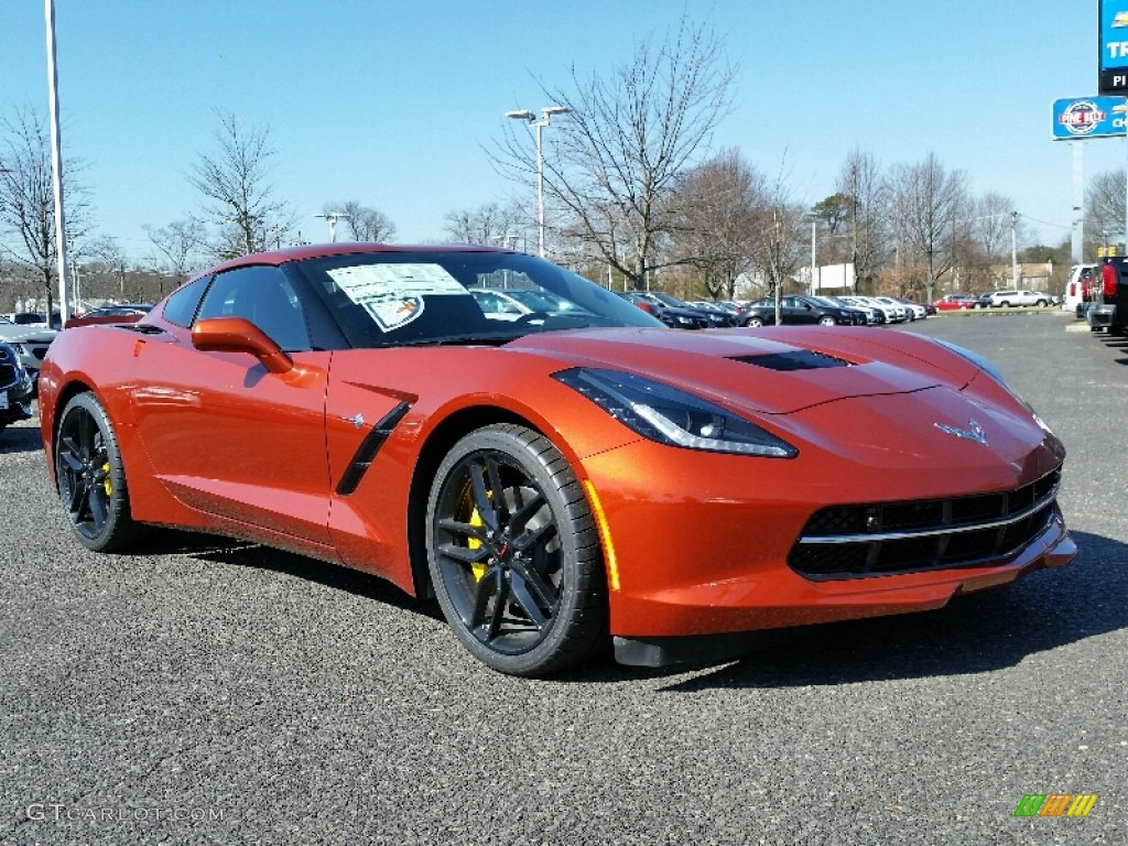 2016 Corvette Stingray Coupe - Daytona Sunrise Orange Metallic / Jet Black photo #1