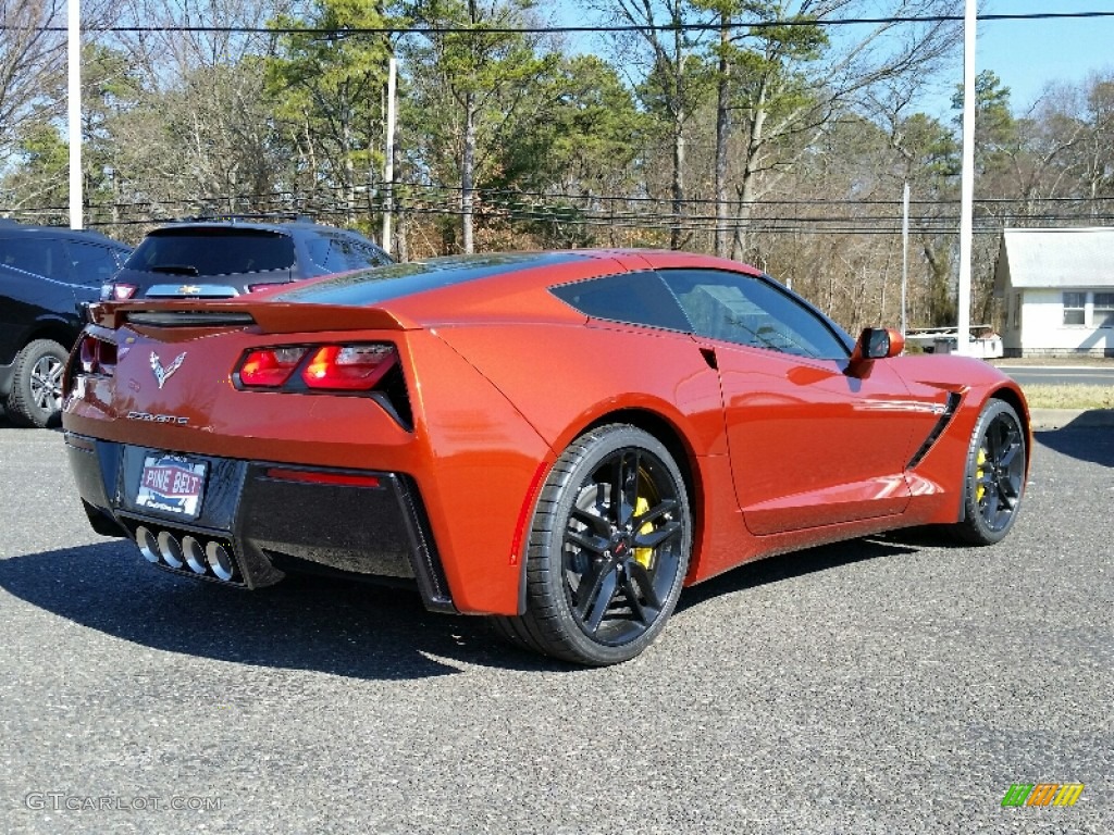2016 Corvette Stingray Coupe - Daytona Sunrise Orange Metallic / Jet Black photo #4