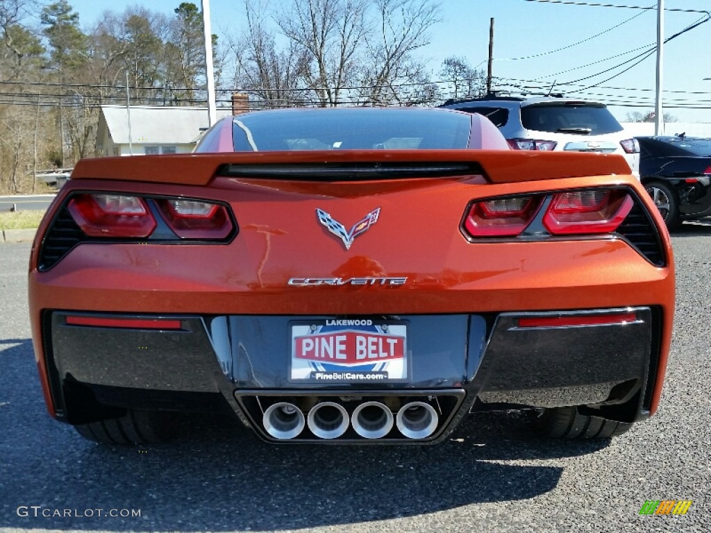 2016 Corvette Stingray Coupe - Daytona Sunrise Orange Metallic / Jet Black photo #5