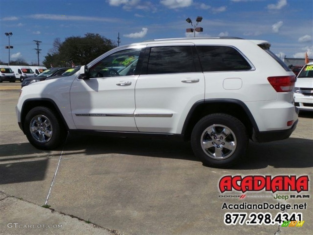 2012 Grand Cherokee Laredo - Stone White / Black photo #4