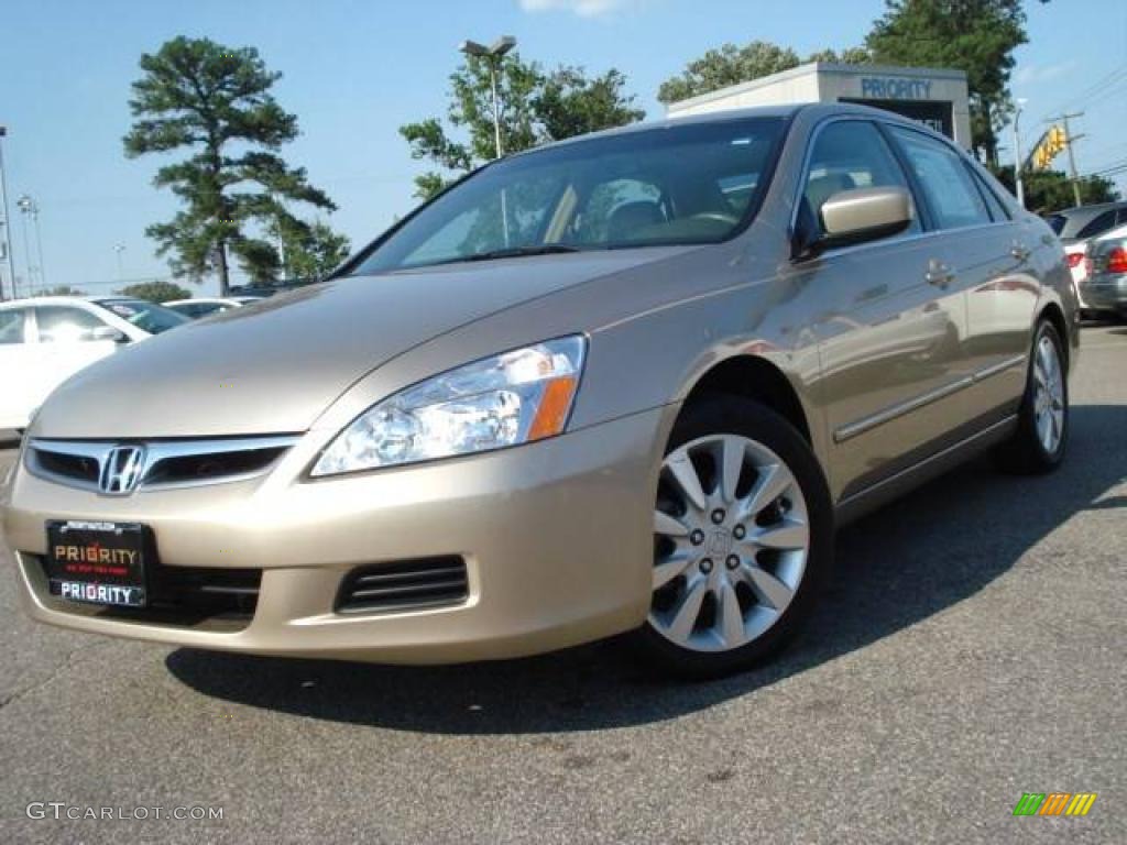 2006 Accord EX-L V6 Sedan - Desert Mist Metallic / Ivory photo #1