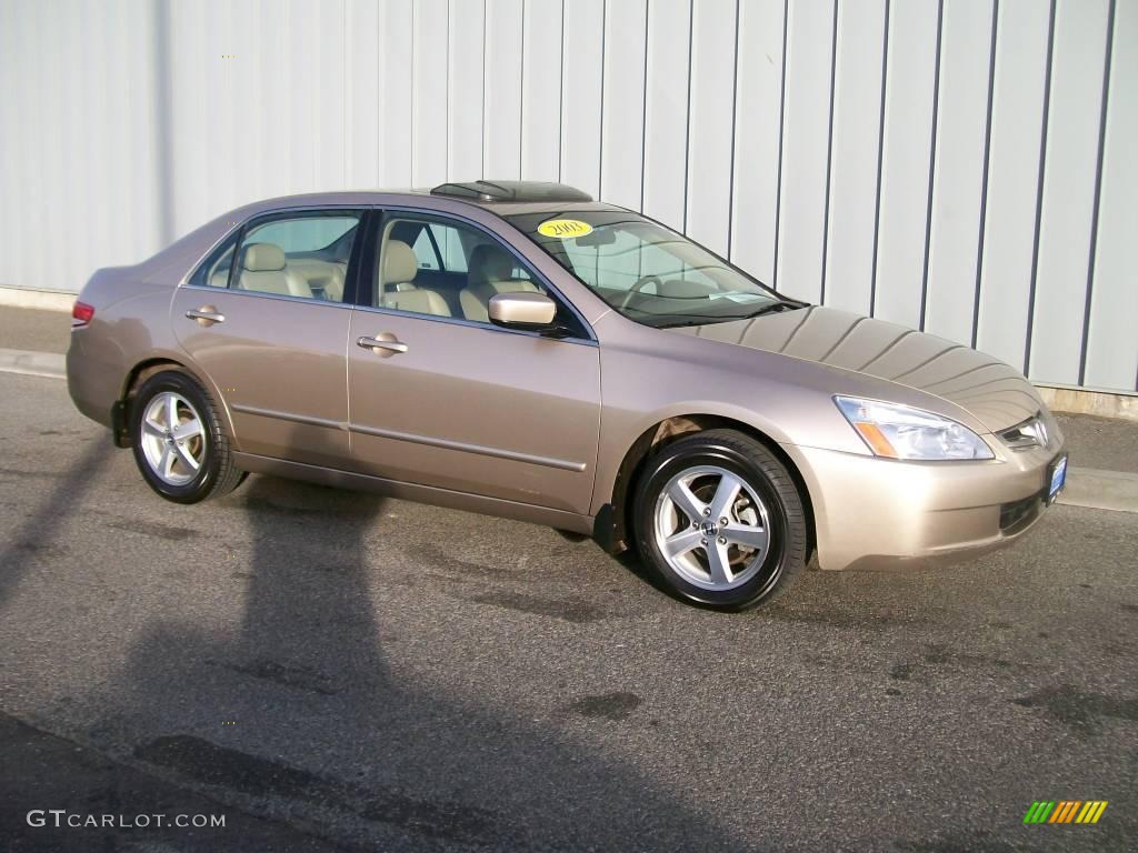 2003 Accord EX-L Sedan - Desert Mist Metallic / Ivory photo #1