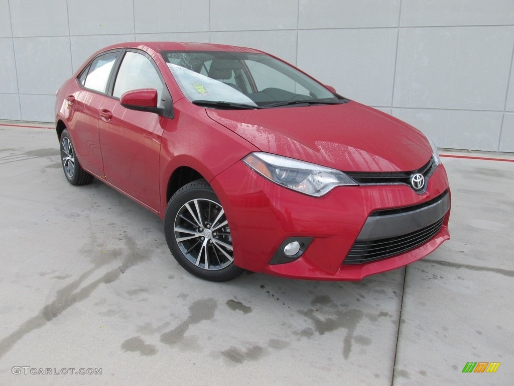 2016 Corolla LE Plus - Barcelona Red Metallic / Ash photo #1