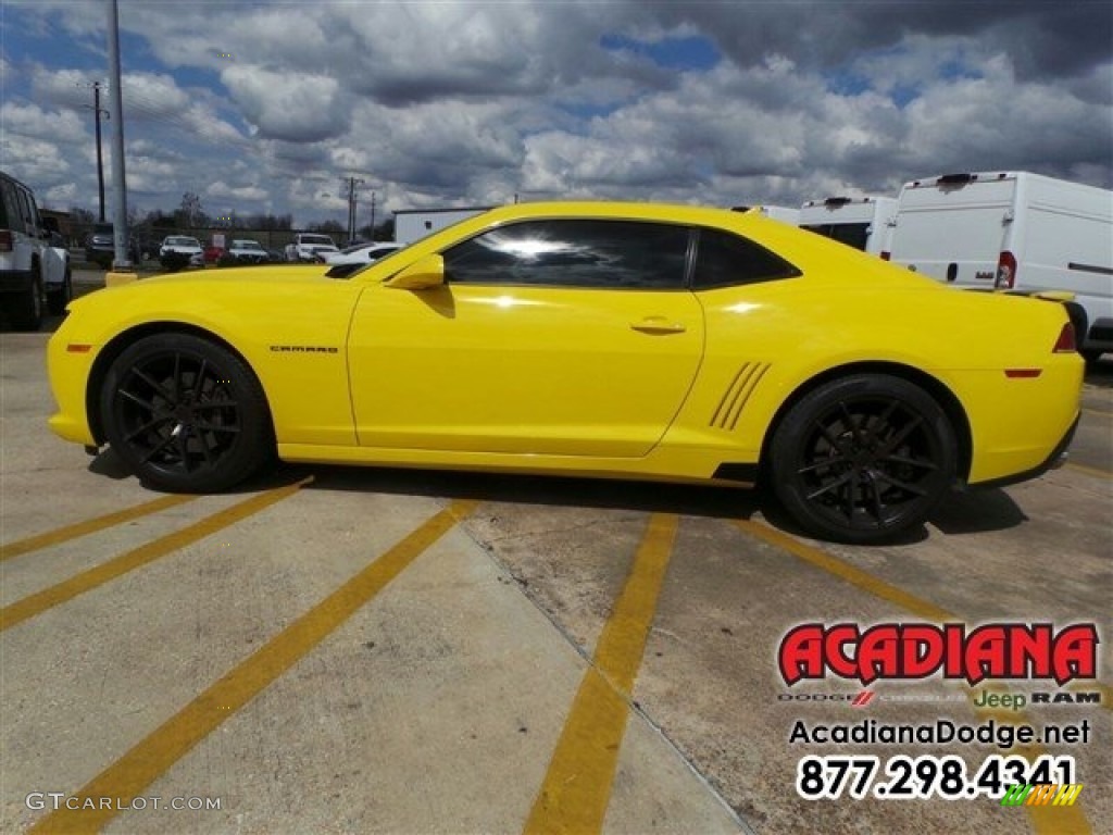 2014 Camaro SS Coupe - Bright Yellow / Black photo #3