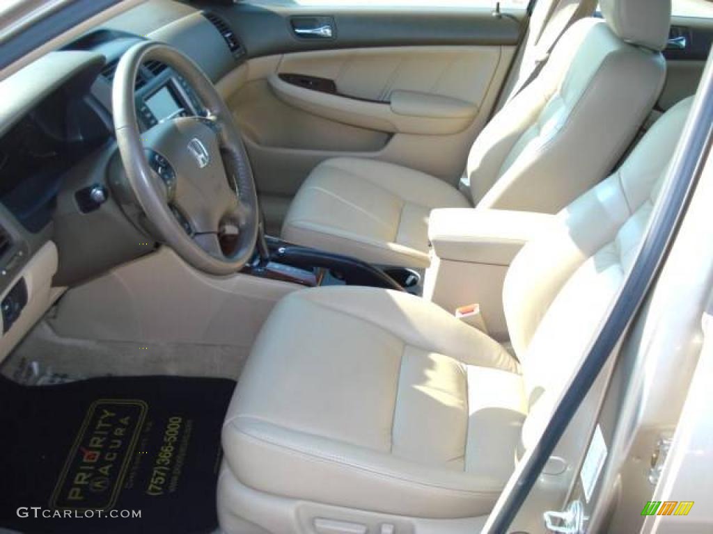 2006 Accord EX-L V6 Sedan - Desert Mist Metallic / Ivory photo #10