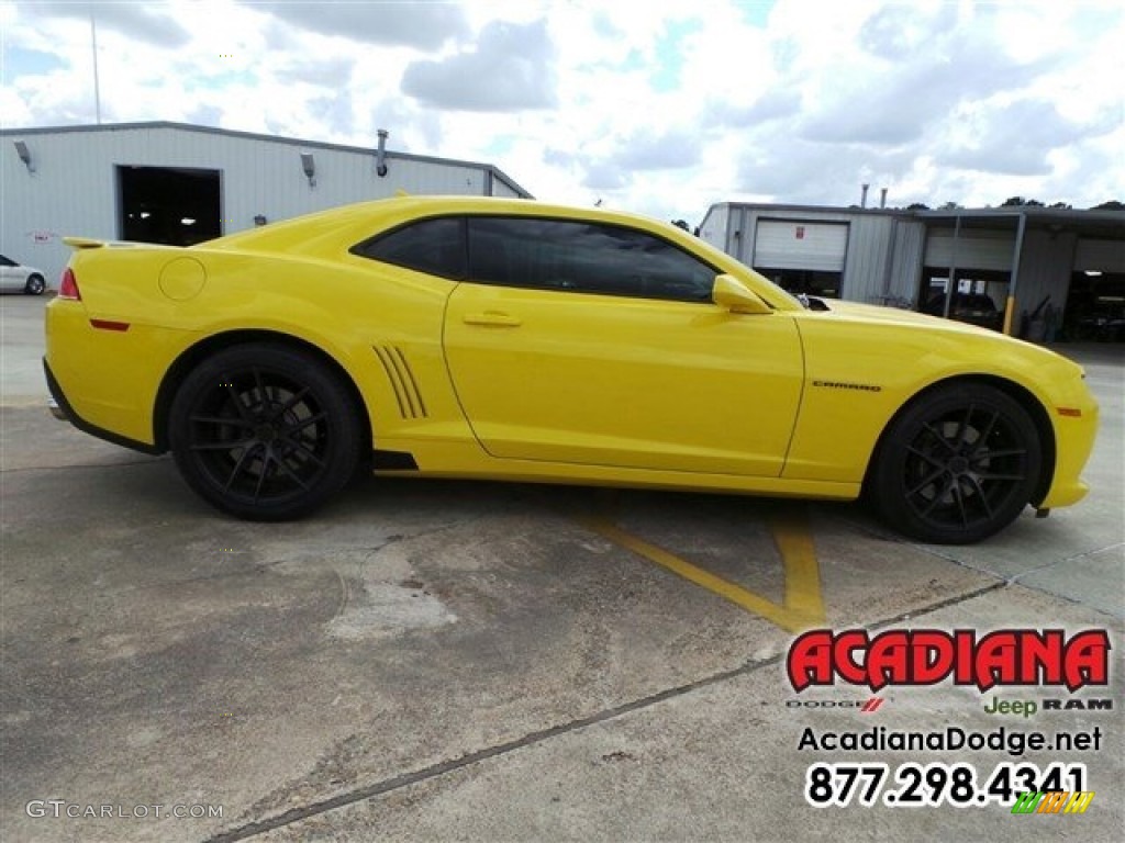 2014 Camaro SS Coupe - Bright Yellow / Black photo #9