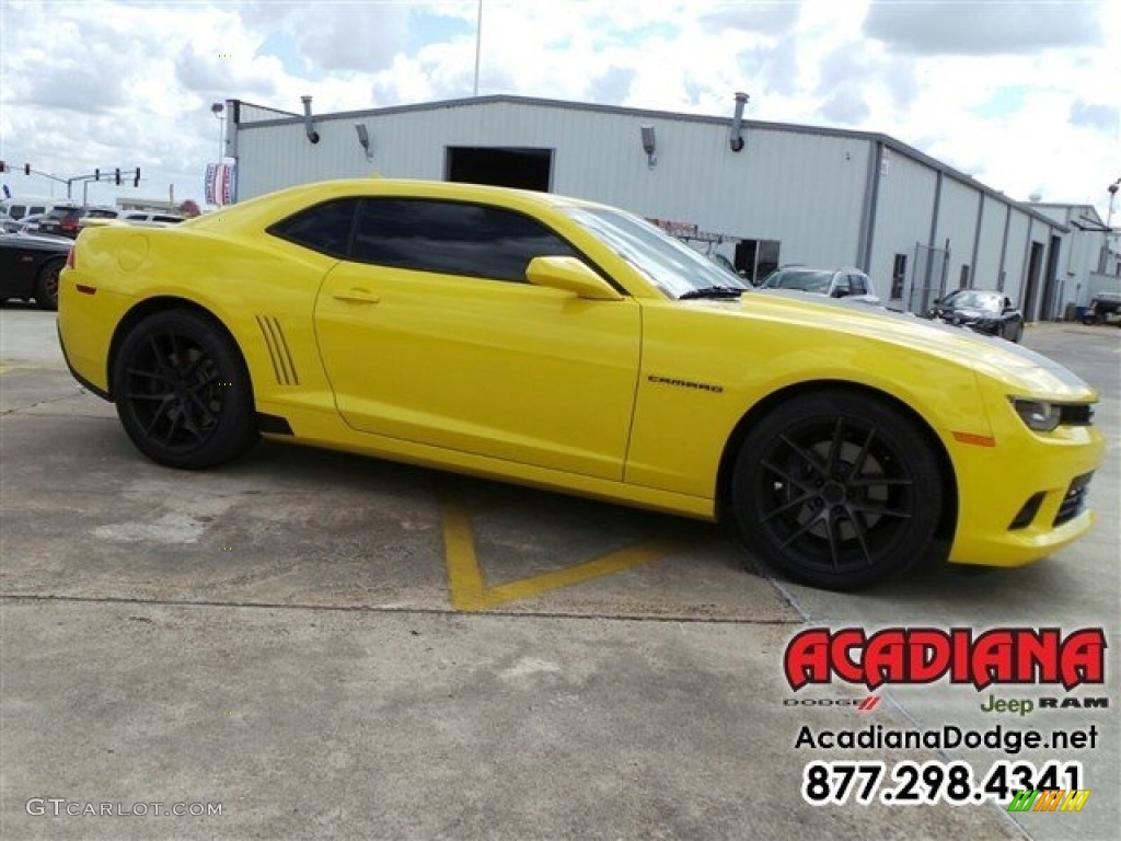 2014 Camaro SS Coupe - Bright Yellow / Black photo #10