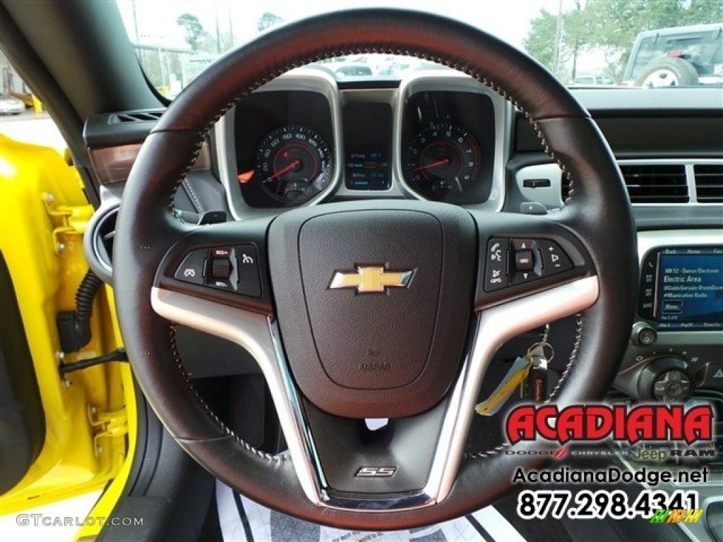 2014 Camaro SS Coupe - Bright Yellow / Black photo #19