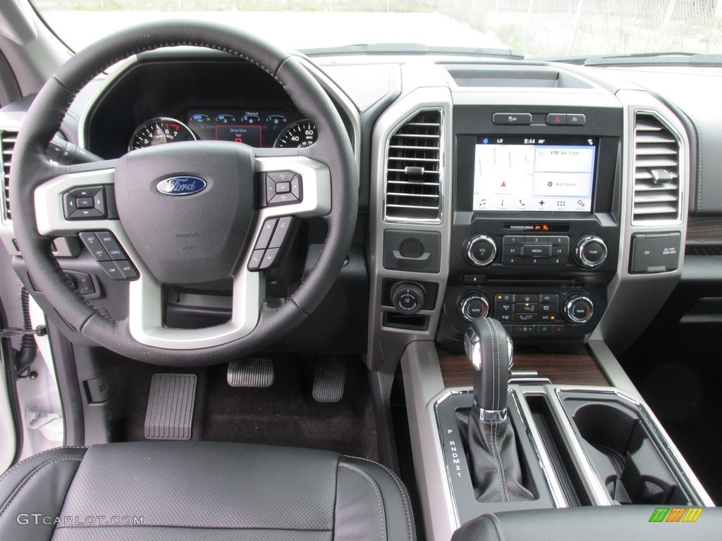 2016 F150 Lariat SuperCrew - White Platinum / Black photo #23