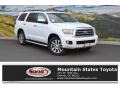 Super White 2016 Toyota Sequoia Limited 4x4