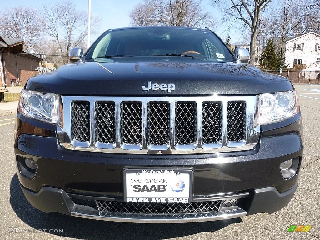 2013 Grand Cherokee Overland Summit 4x4 - Brilliant Black Crystal Pearl / New Saddle/Black photo #8
