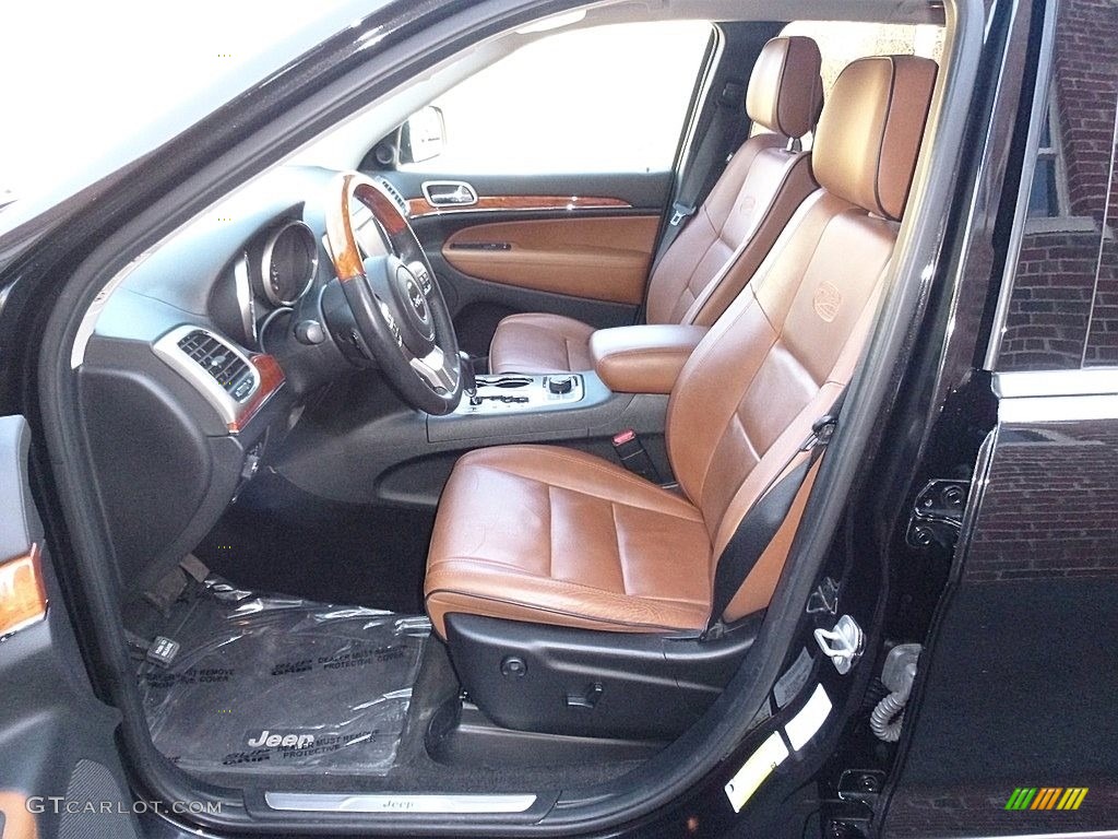 2013 Grand Cherokee Overland Summit 4x4 - Brilliant Black Crystal Pearl / New Saddle/Black photo #12